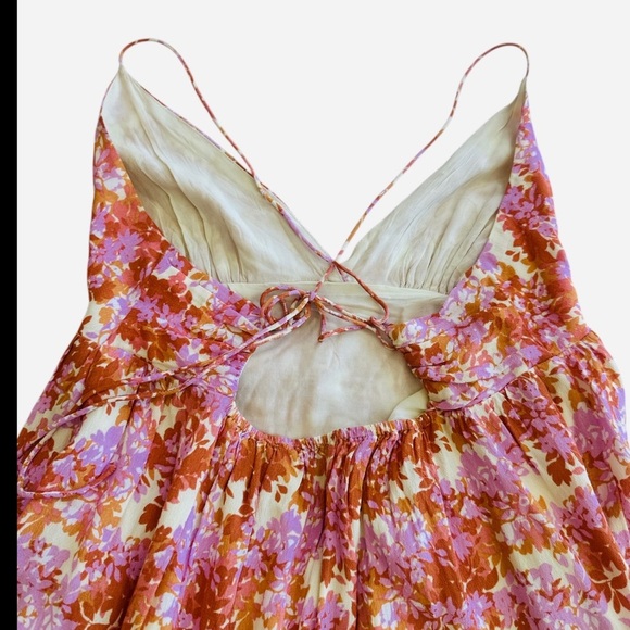 L*Space Nora Floral Print Babydoll Mini Dress - Picture 11 of 13